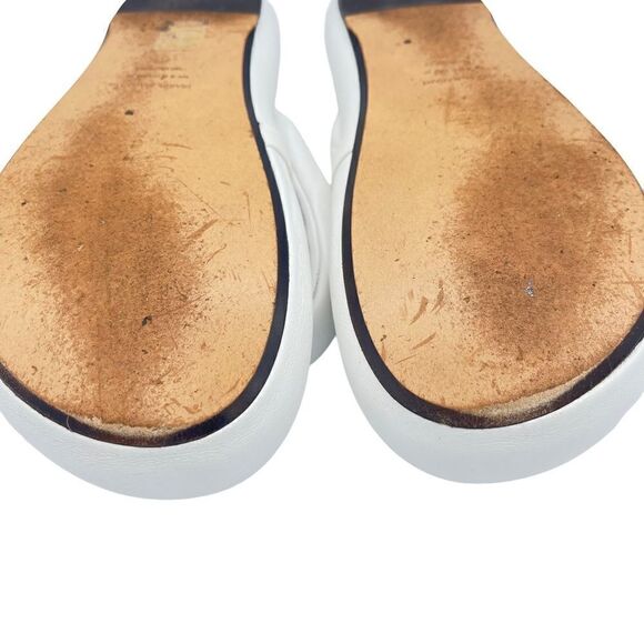 Isabel Marant Orene Leather Flatform Sandals White Size 10 - Picture 12 of 15